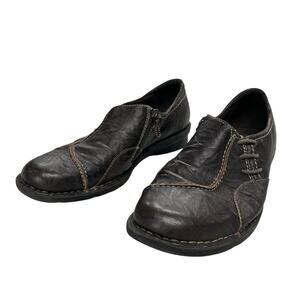 Comfort Core Brown Leather Slip-On Shoes Clarks Bendables Women’s 10M